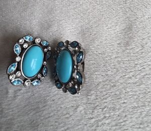 Elegant Turquoise and Silver Earrings